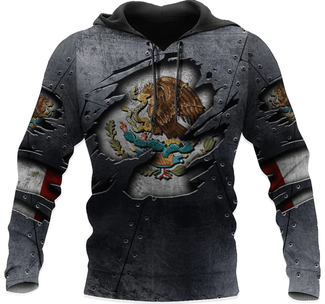 Personalized Mexico - 3D Printed Pullover Hoodie