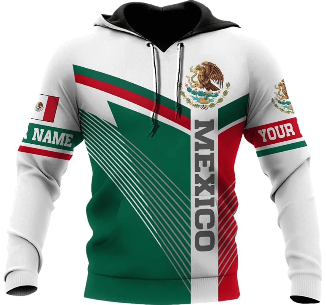 Personalized Mexico - 3D Printed Pullover Hoodie