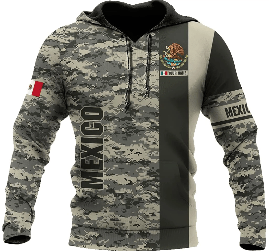 Personalized Mexico - 3D Printed Pullover Hoodie