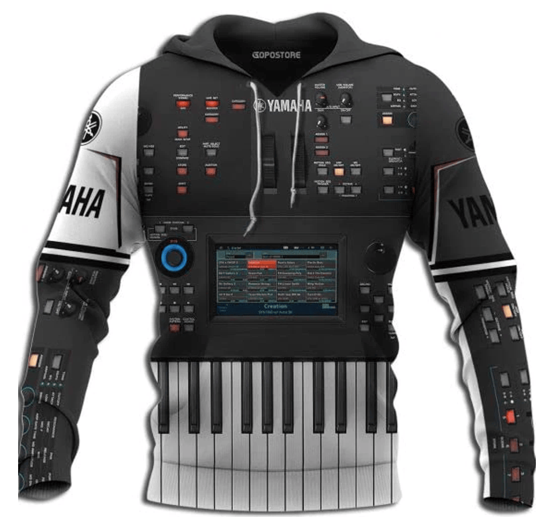 Personalized Music Piano Korg Piano Music - 3D Printed Pullover Hoodie