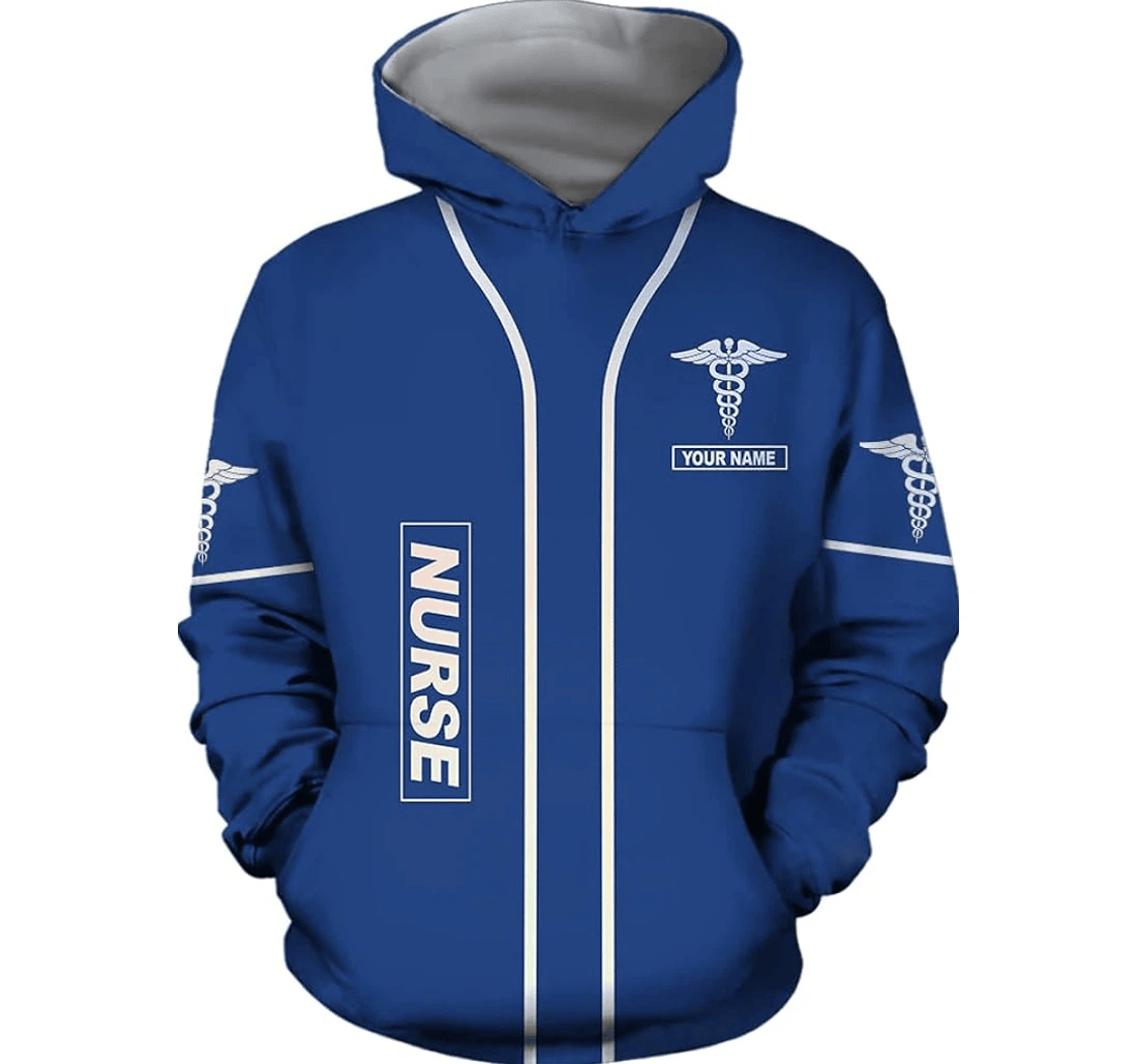 Personalized Nurse Customize Up Hddt - 3D Printed Pullover Hoodie