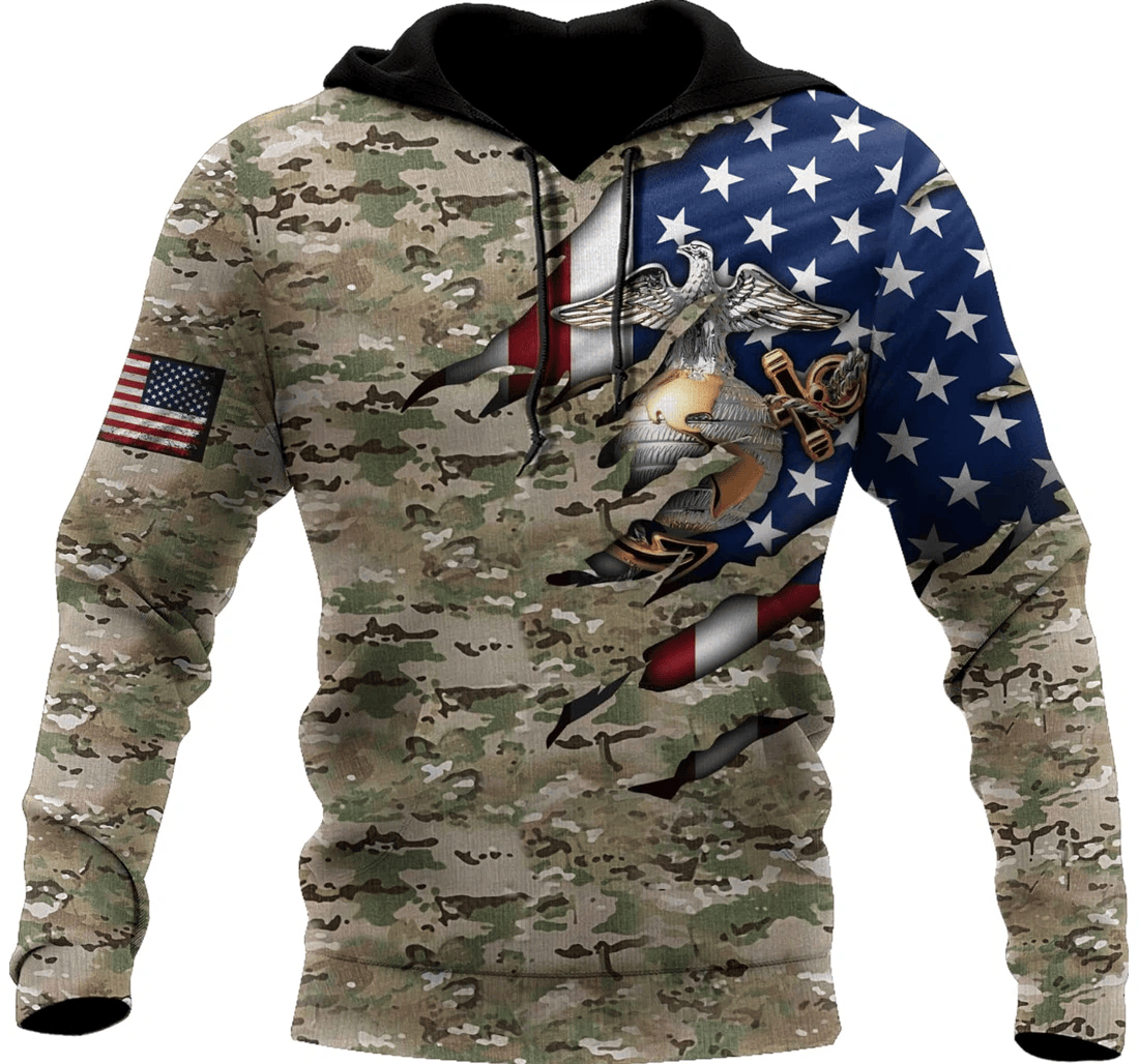 Personalized Army - 3D Printed Pullover Hoodie