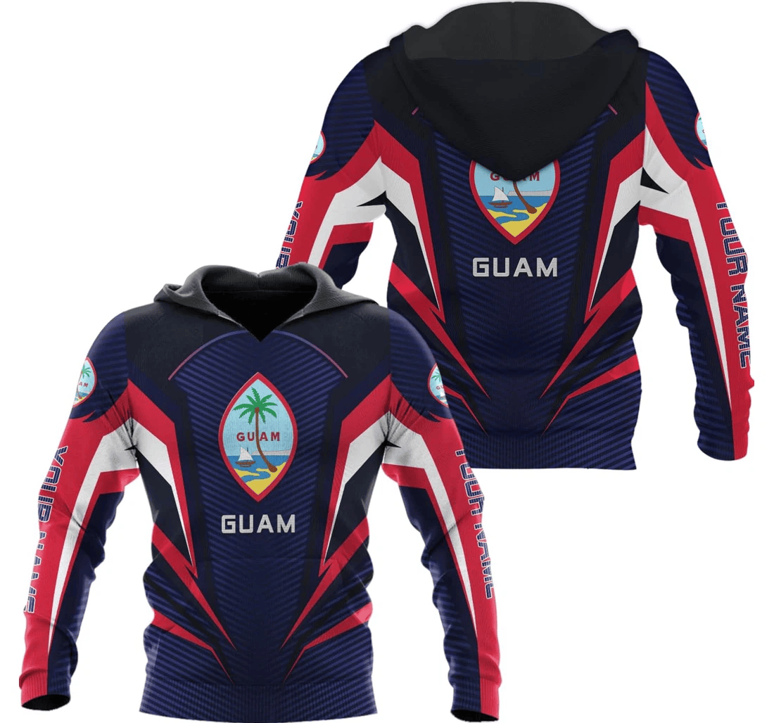 Personalized Vybonz Personalized Guam Guam Guahan Guahan Pride Guahan Guam - 3D Printed Pullover Hoodie