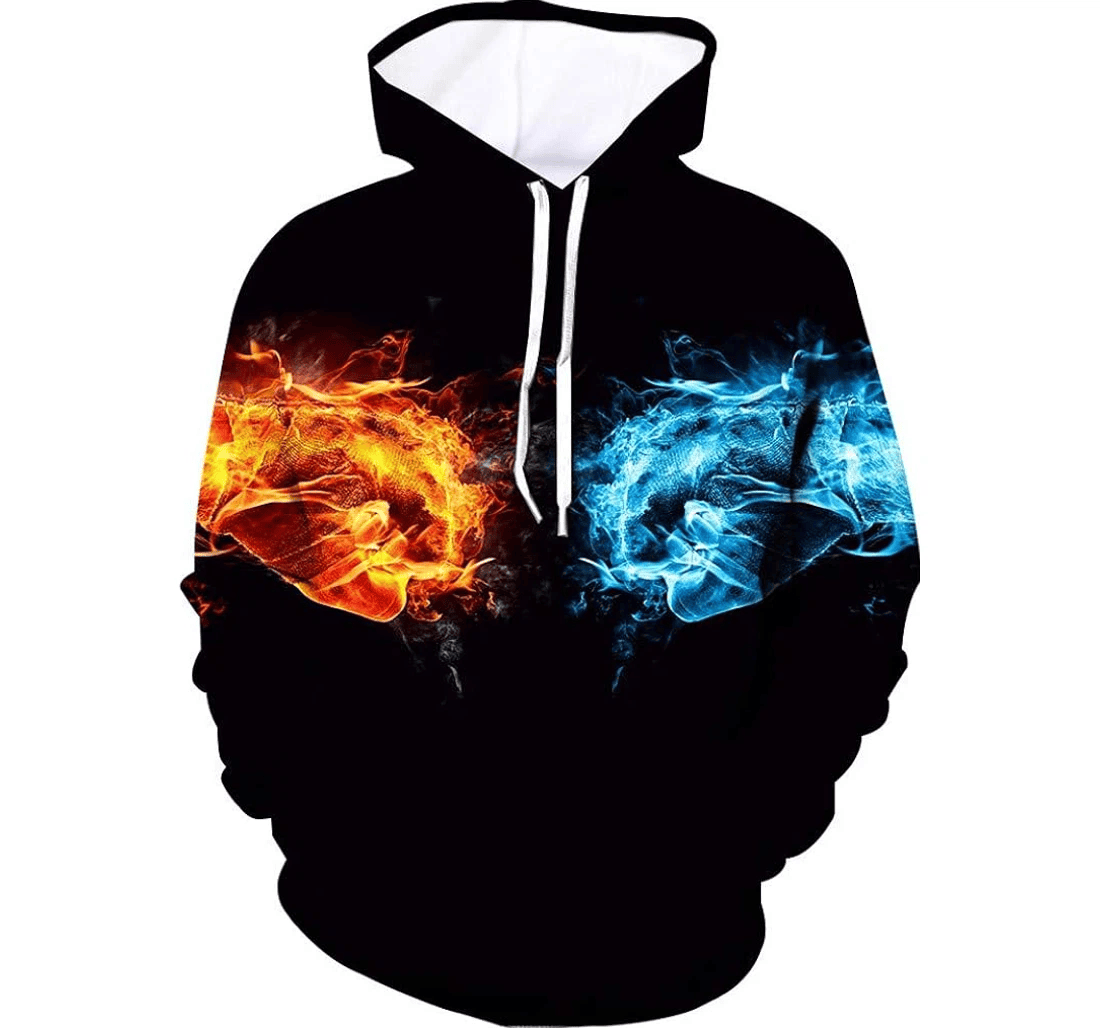 Personalized Coat Tops Style Long Men's Blouse Sleeve Men's Coats Jackets Up - 3D Printed Pullover Hoodie