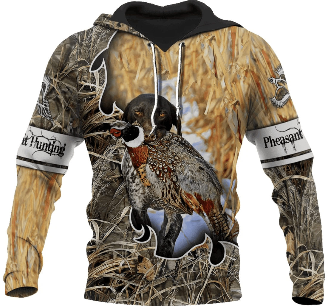 Personalized Pheasant Hunting Birthday Hunting - 3D Printed Pullover Hoodie