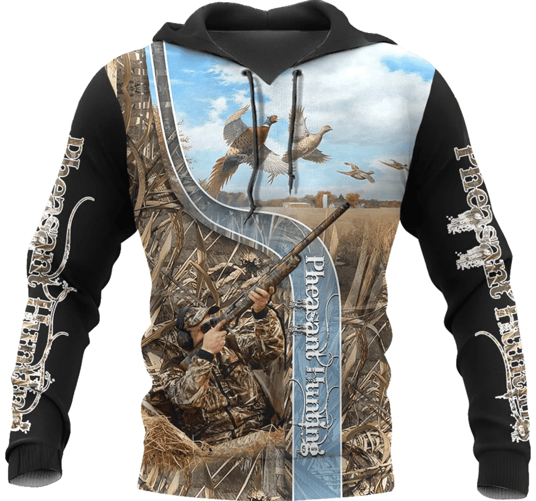 Personalized Pheasant Hunting Birthday Hunting - 3D Printed Pullover Hoodie