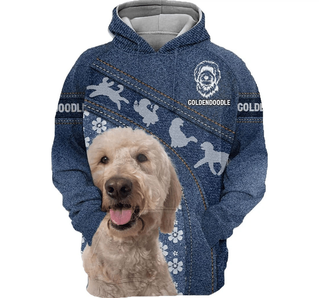 Personalized Dog Daisy Funny Animal With Big Pockets Series - 3D Printed Pullover Hoodie