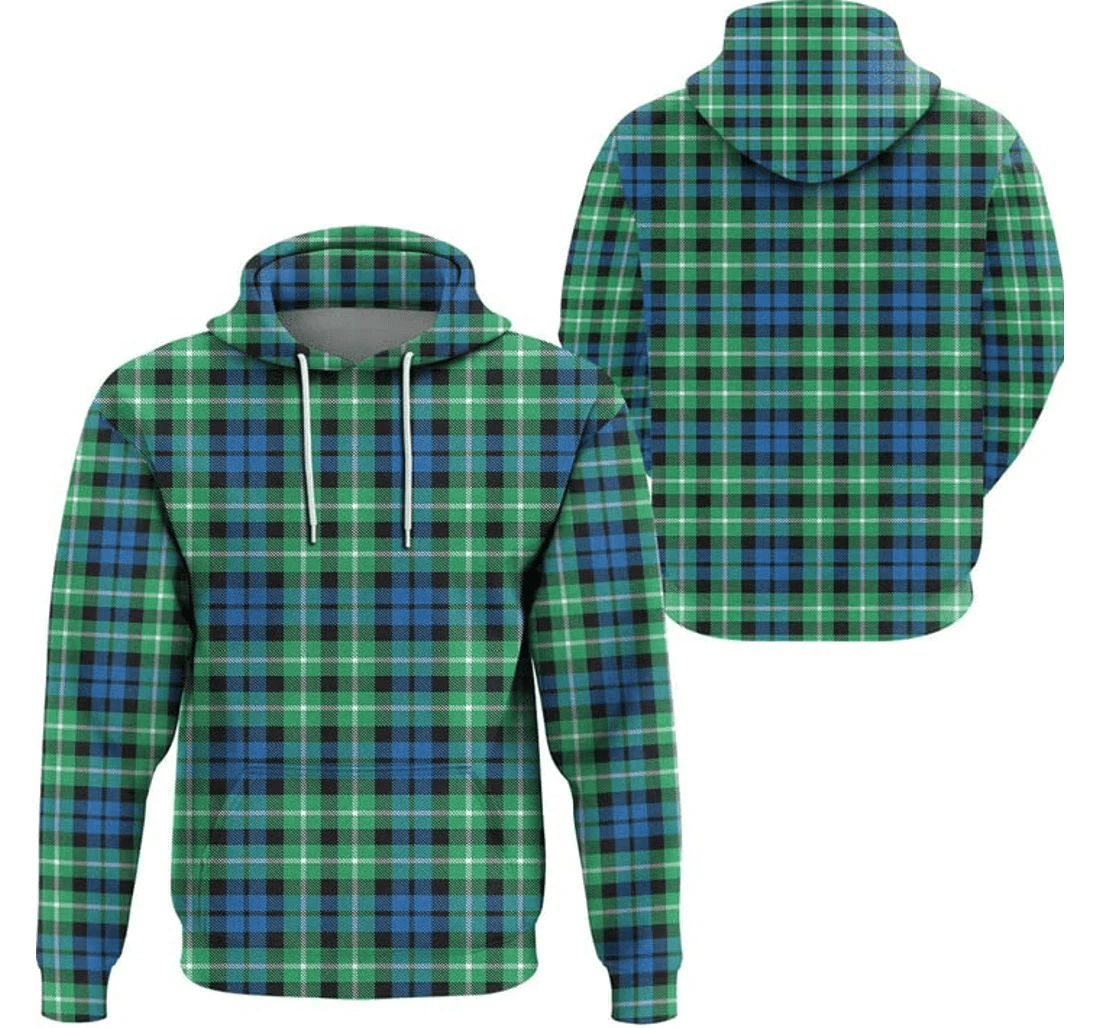 Personalized Green Tartan Plaid Tartan Plaid To - 3D Printed Pullover Hoodie