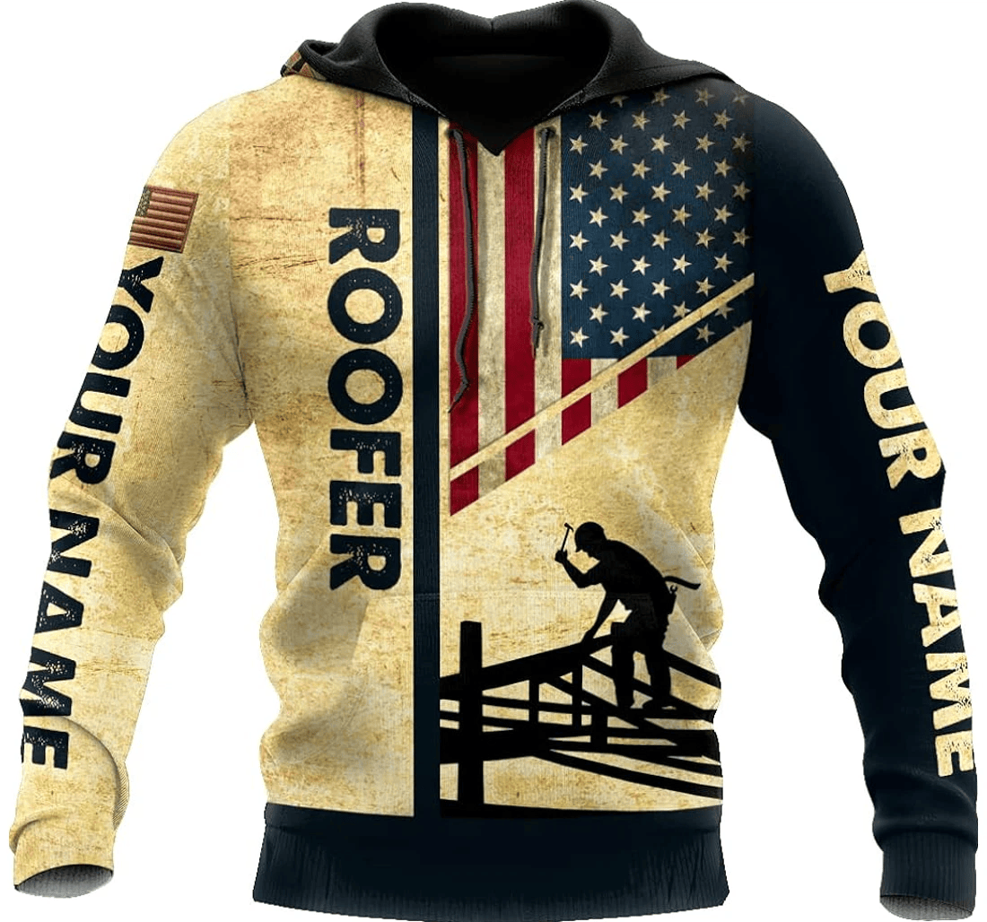 Personalized Roofer Birthday Series - 3D Printed Pullover Hoodie