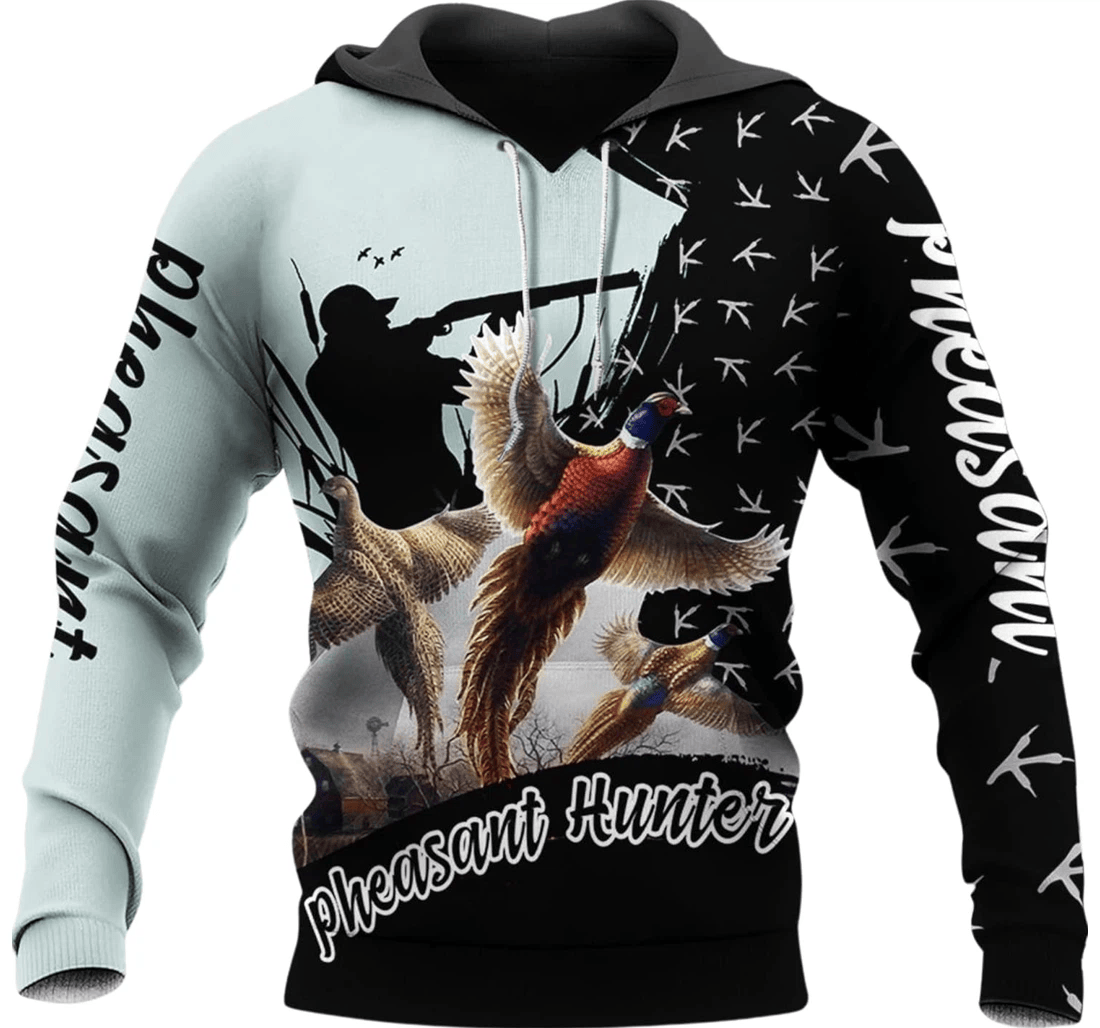 Personalized Pheasant Hunting Birthday Hunting - 3D Printed Pullover Hoodie