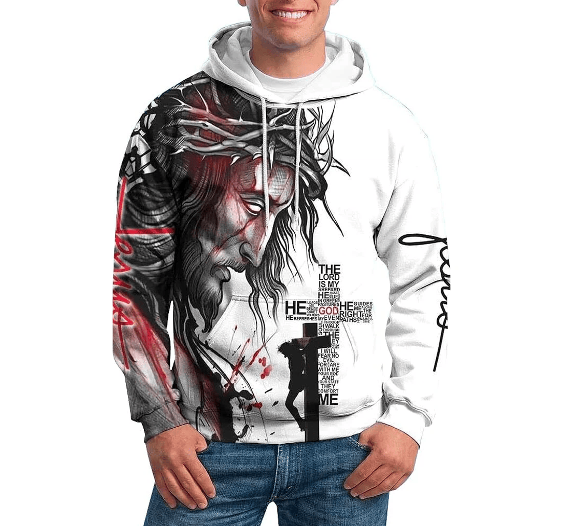 Personalized God Jesus Jesus Cross Lovely - 3D Printed Pullover Hoodie