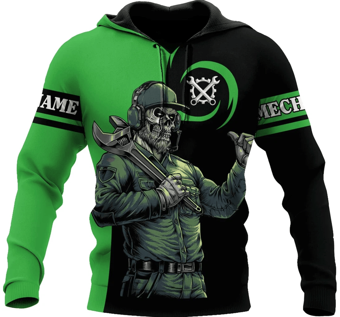 Personalized Mechanic Birthday Series - 3D Printed Pullover Hoodie