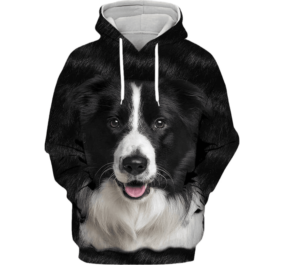 Personalized Art Border Collie Animal Love Dog Harajuku - 3D Printed Pullover Hoodie