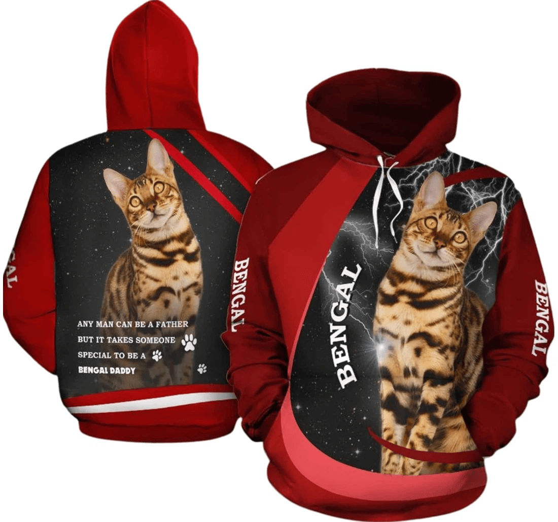 Personalized Red Pets Birthday Pet Lovers - 3D Printed Pullover Hoodie