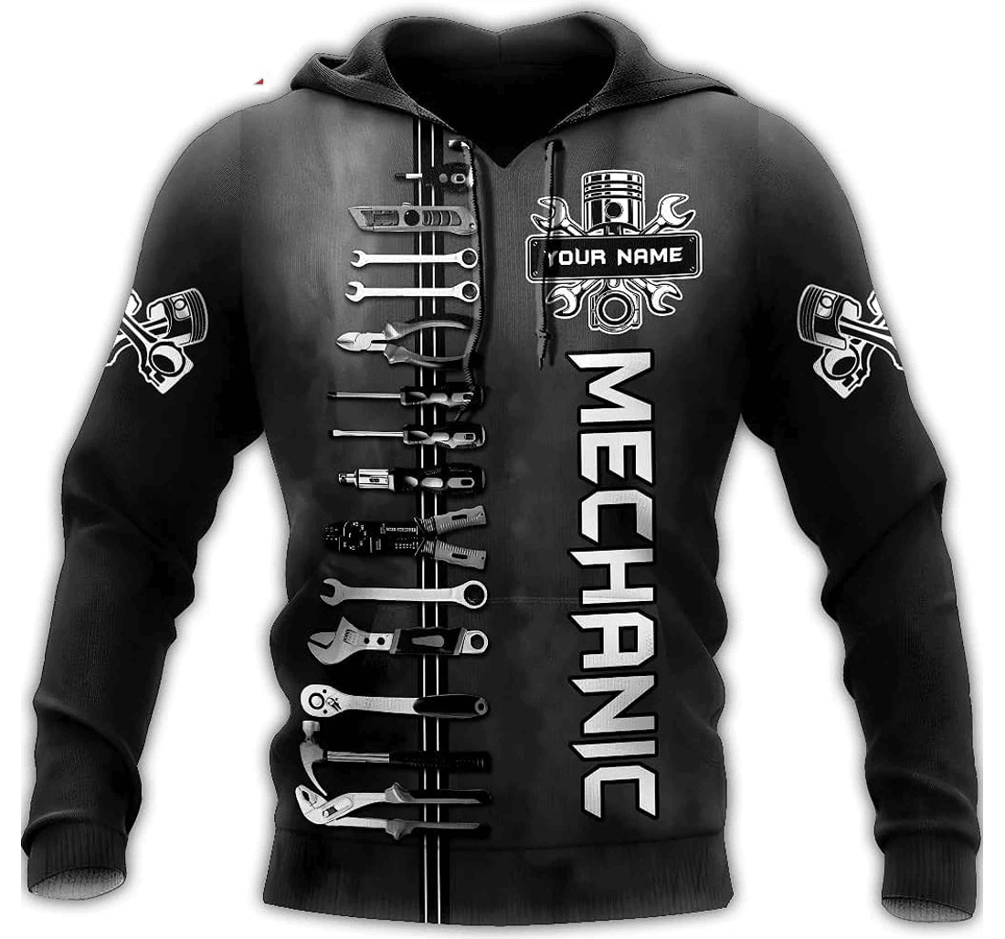 Personalized Metal Mechanic Tools Mechanic Us Family - 3D Printed Pullover Hoodie