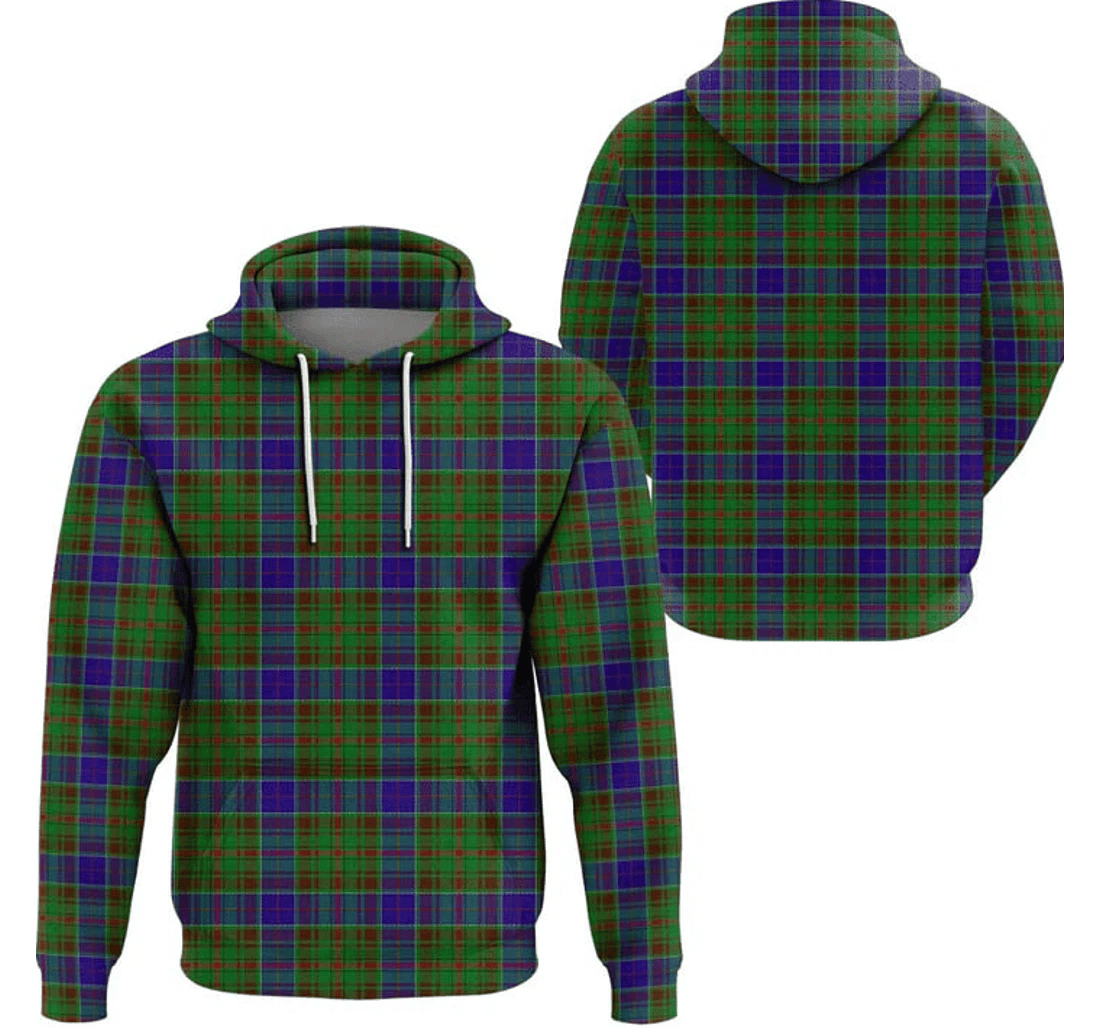 Personalized Men's Green Plaid Tartan Plaid To - 3D Printed Pullover Hoodie