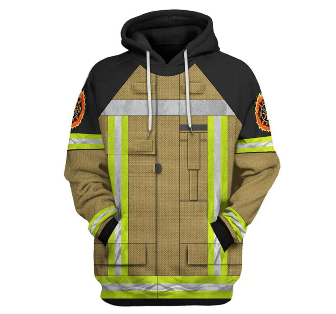 Personalized Firefighter Uniform Graphics Fireman Firefighter To - 3D Printed Pullover Hoodie