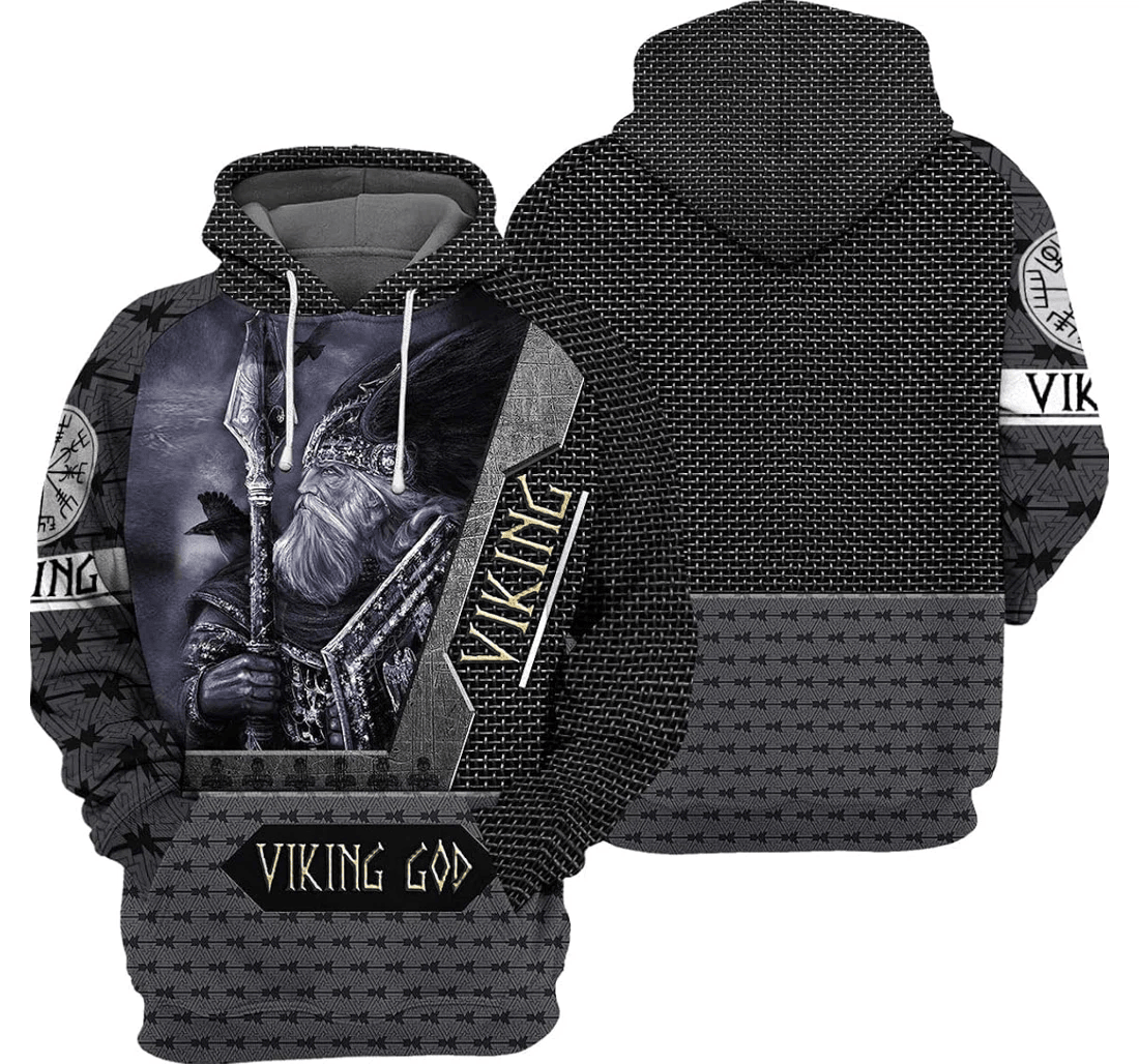 Personalized Viking Amour Metal Graphics Vikings To - 3D Printed Pullover Hoodie