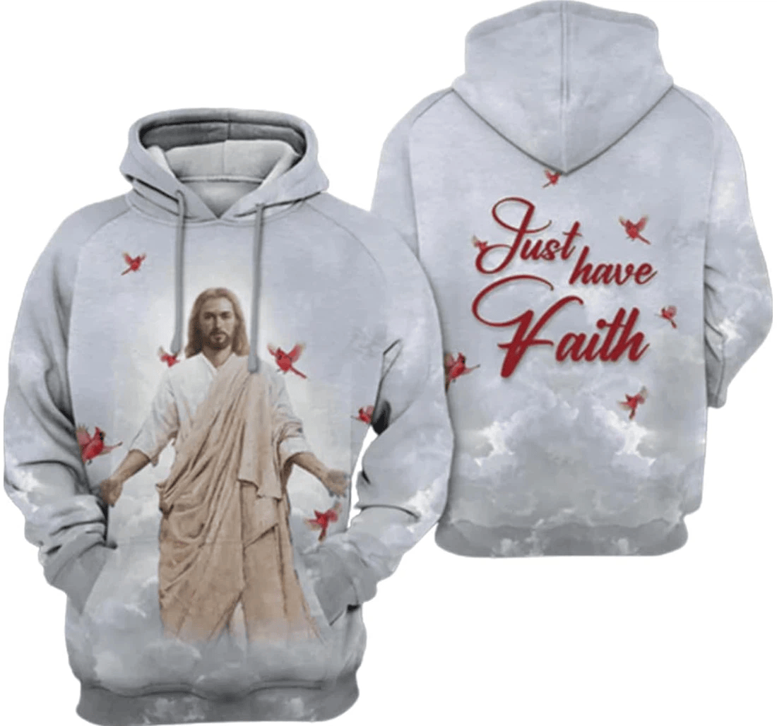 Personalized Jesus Cloud Essentials Jesus Lovers - 3D Printed Pullover Hoodie