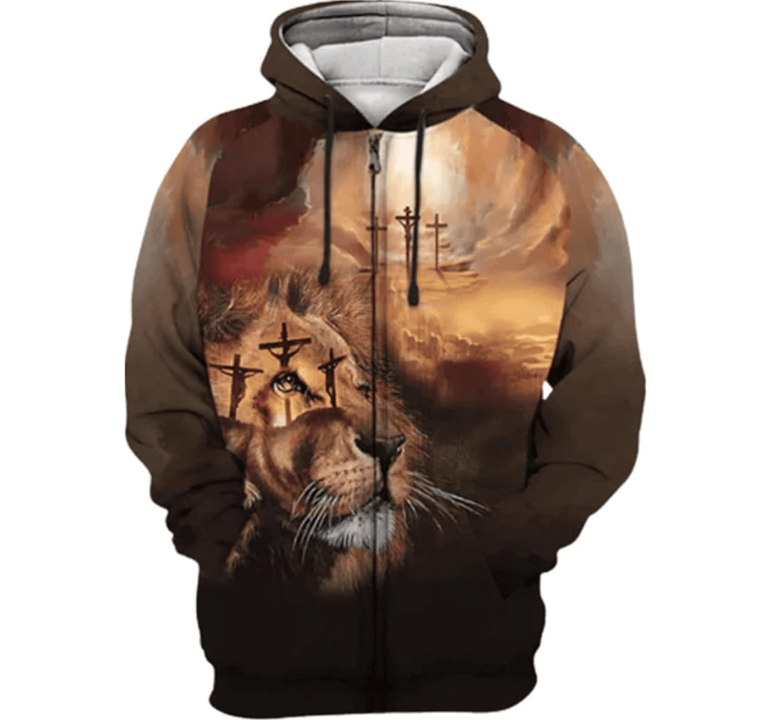 Personalized Lion Of Judah Essentials Jesus Lovers - 3D Printed Pullover Hoodie