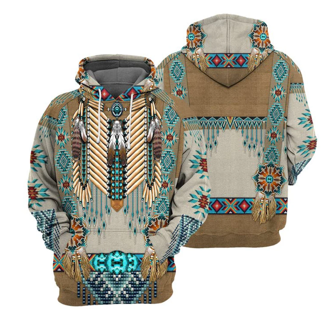 Personalized Native American Pattern Native American Indian To Native American Culture Lovers - 3D Printed Pullover Hoodie