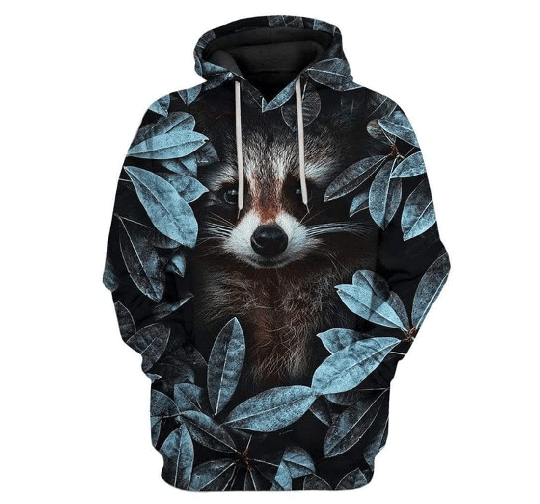 Personalized Raccoon Face Raccoon To Raccoon Camping Lovers Campers - 3D Printed Pullover Hoodie