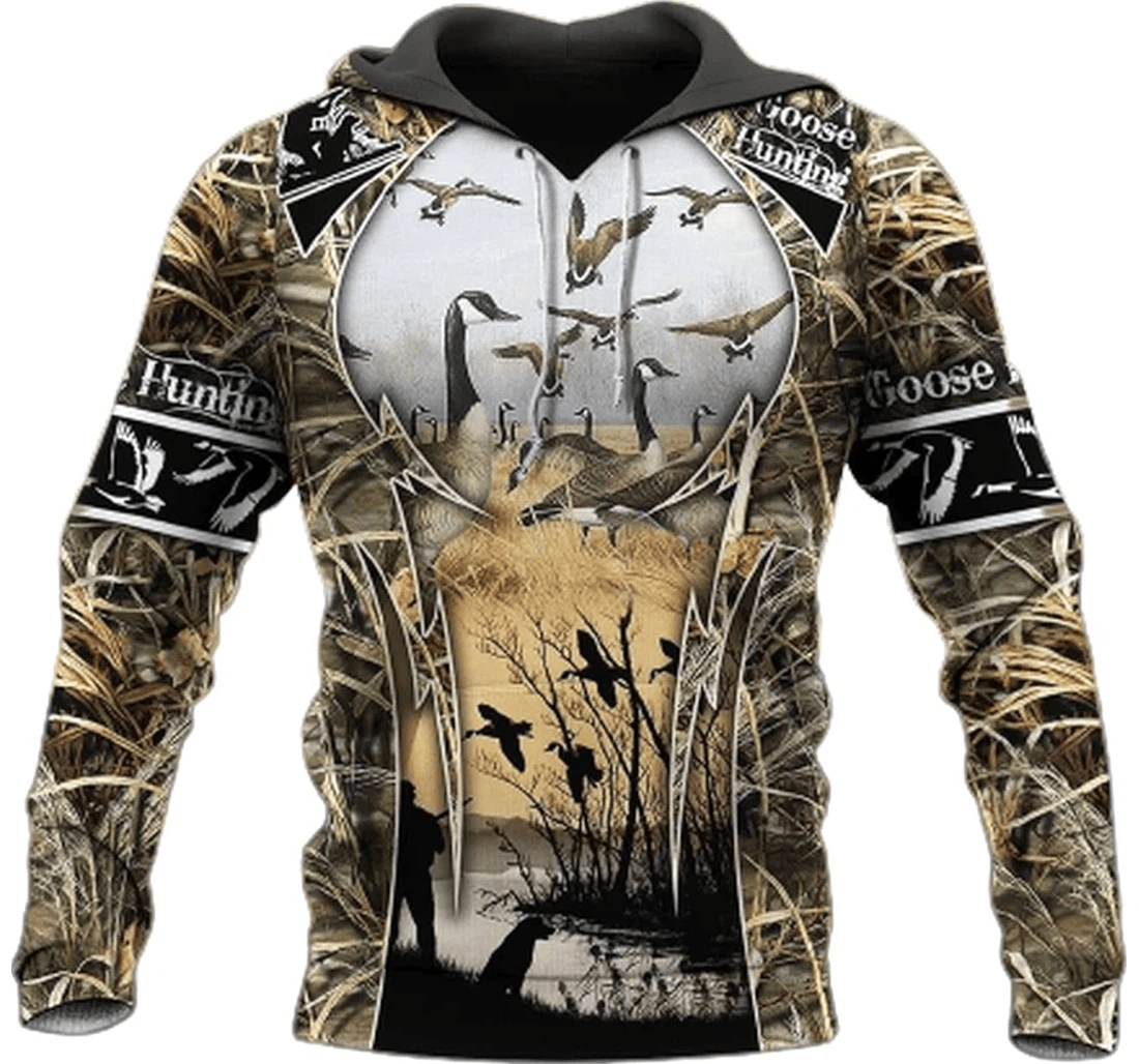 Personalized Goose Hunting Pattern Family - 3D Printed Pullover Hoodie