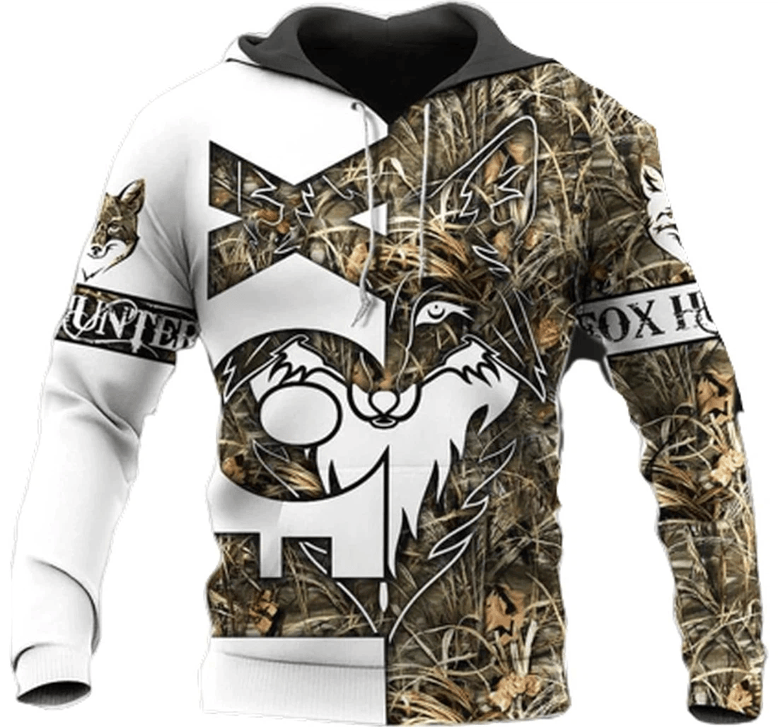 Personalized Fox Hunting Pattern Family - 3D Printed Pullover Hoodie