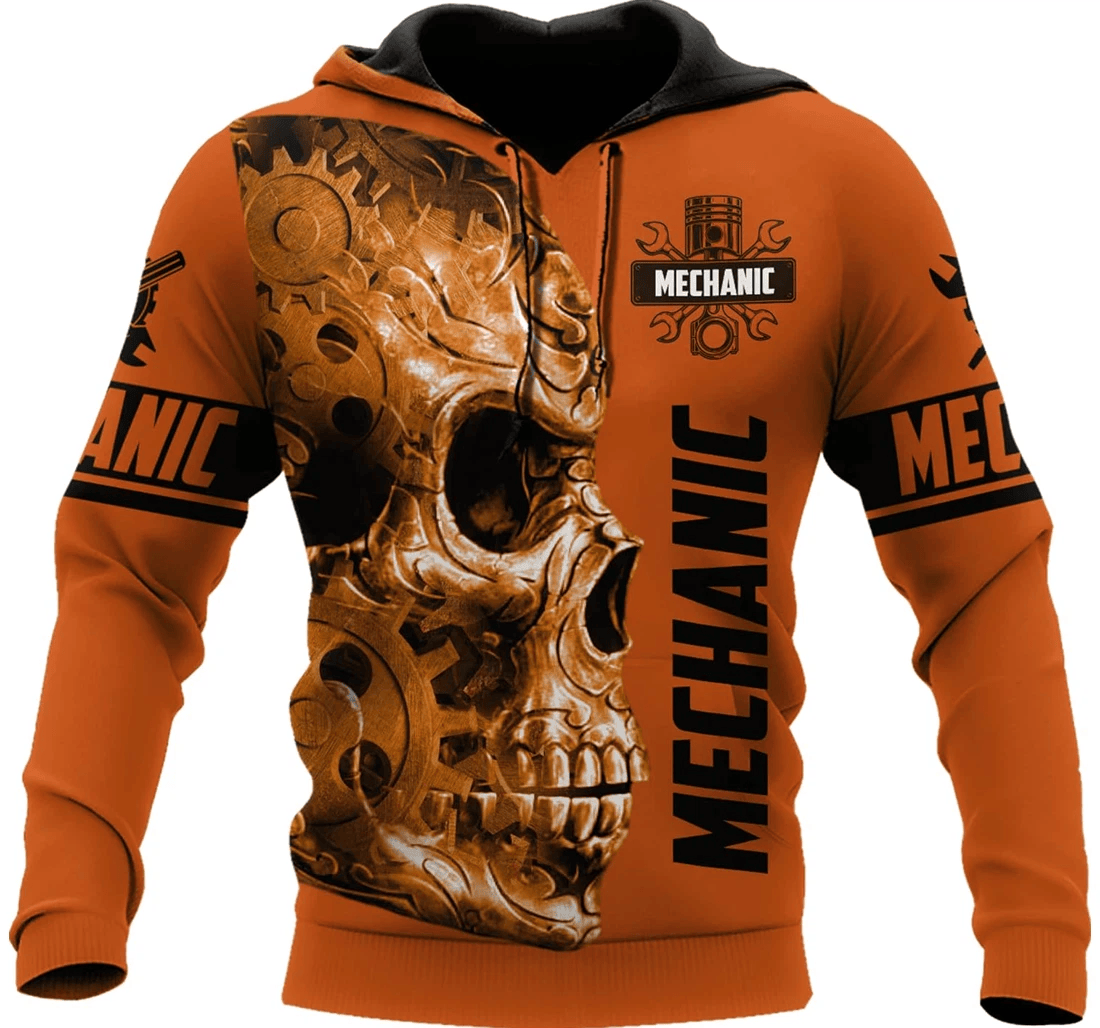 Personalized Mechanic Birthday Series - 3D Printed Pullover Hoodie