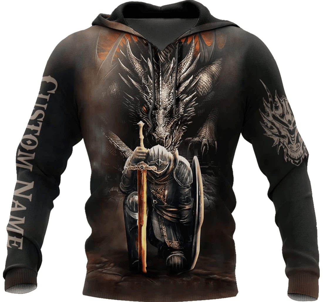 Personalized Dragon Lovers Birthday Series - 3D Printed Pullover Hoodie