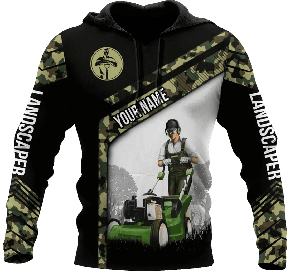 Personalized Landscaper Birthday Series - 3D Printed Pullover Hoodie