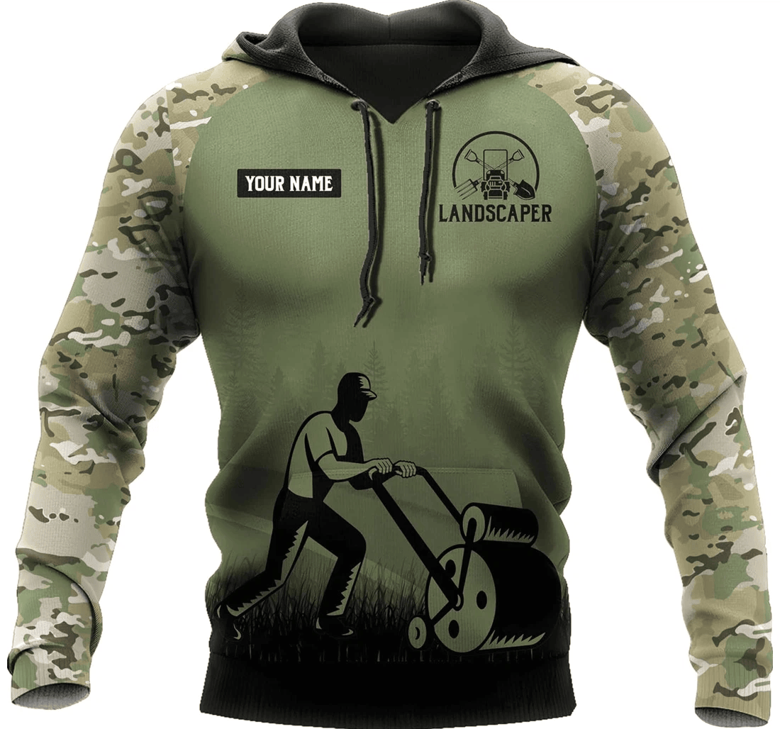 Personalized Landscaper Birthday Series - 3D Printed Pullover Hoodie