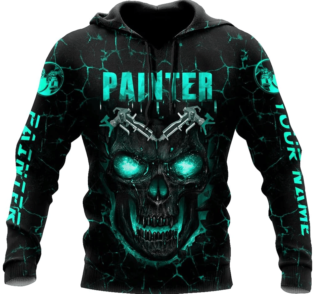 Personalized Painter Birthday Series - 3D Printed Pullover Hoodie