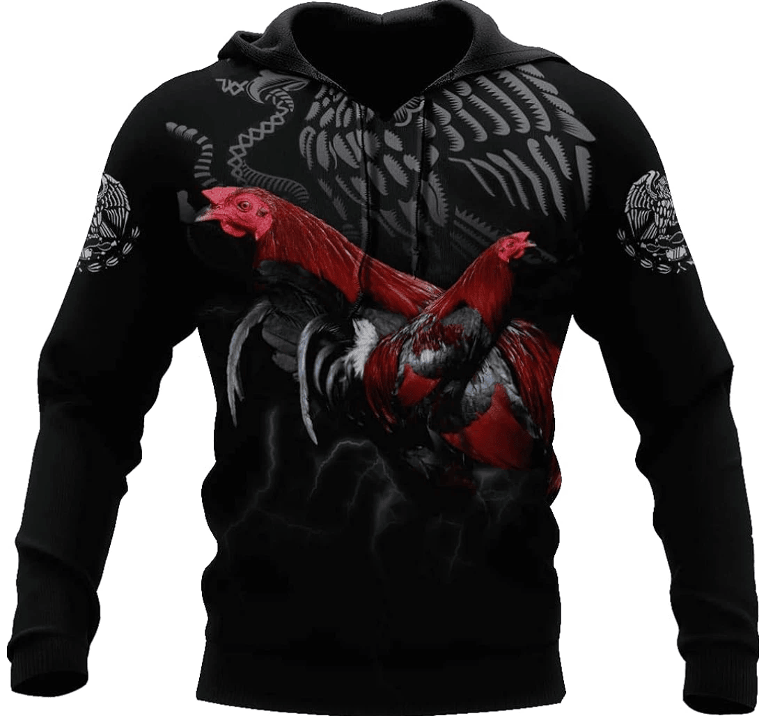 Personalized Rooster T - 3D Printed Pullover Hoodie