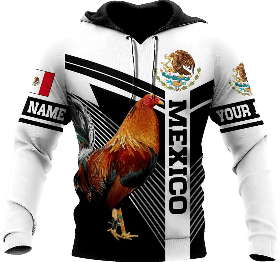 Personalized Rooster T - 3D Printed Pullover Hoodie