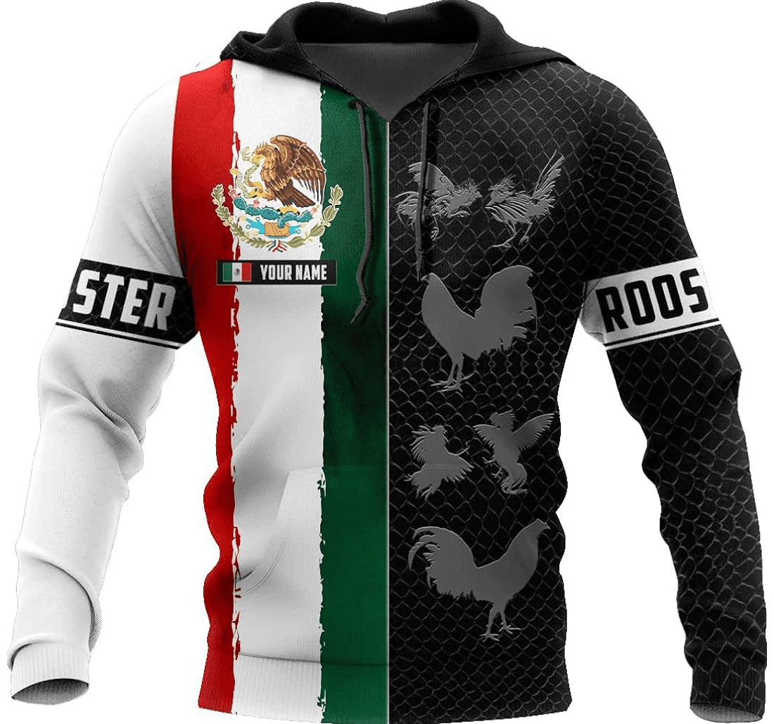 Personalized Mexican Rooster T - 3D Printed Pullover Hoodie