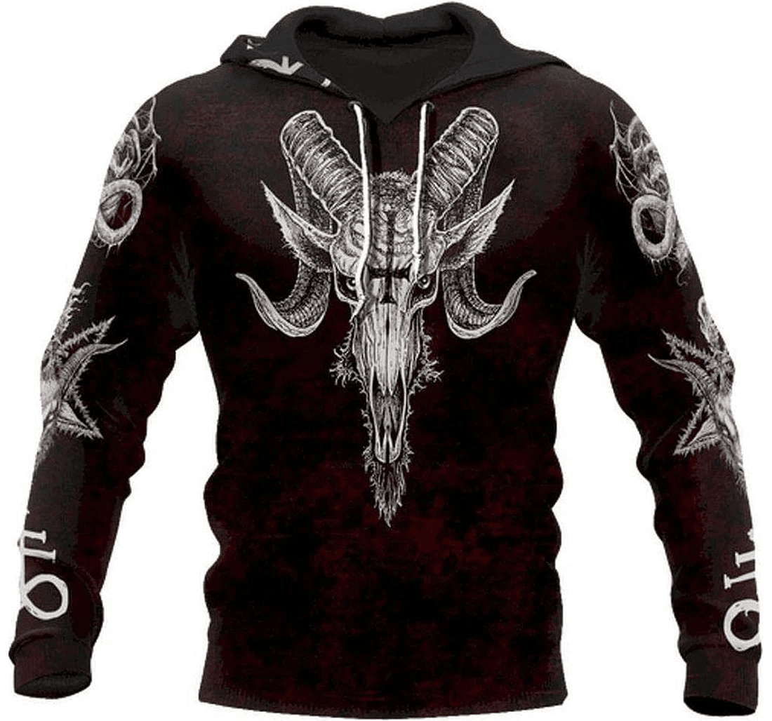 Personalized Viking Armor Tattoo Lover Father Day - 3D Printed Pullover Hoodie