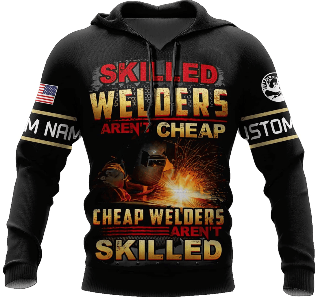 Personalized Welder Birthday Series - 3D Printed Pullover Hoodie