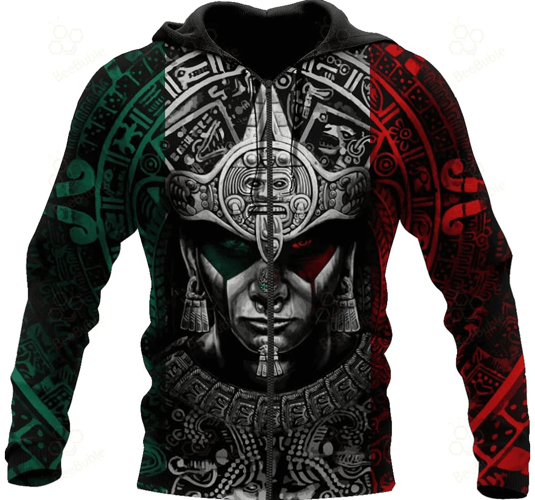 Personalized Aztec Mexican Mexica Sportwear - 3D Printed Pullover Hoodie