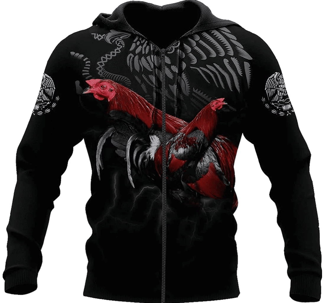 Personalized Rooster - 3D Printed Pullover Hoodie