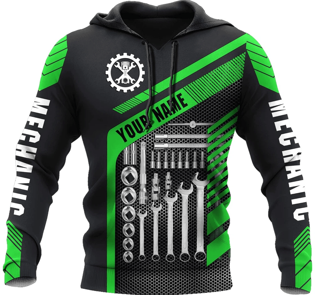 Personalized Mechanic - 3D Printed Pullover Hoodie