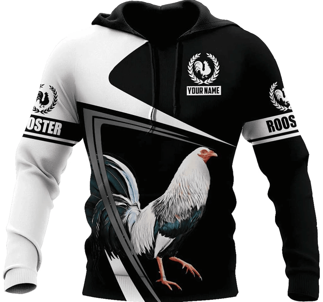 Personalized Rooster T - 3D Printed Pullover Hoodie