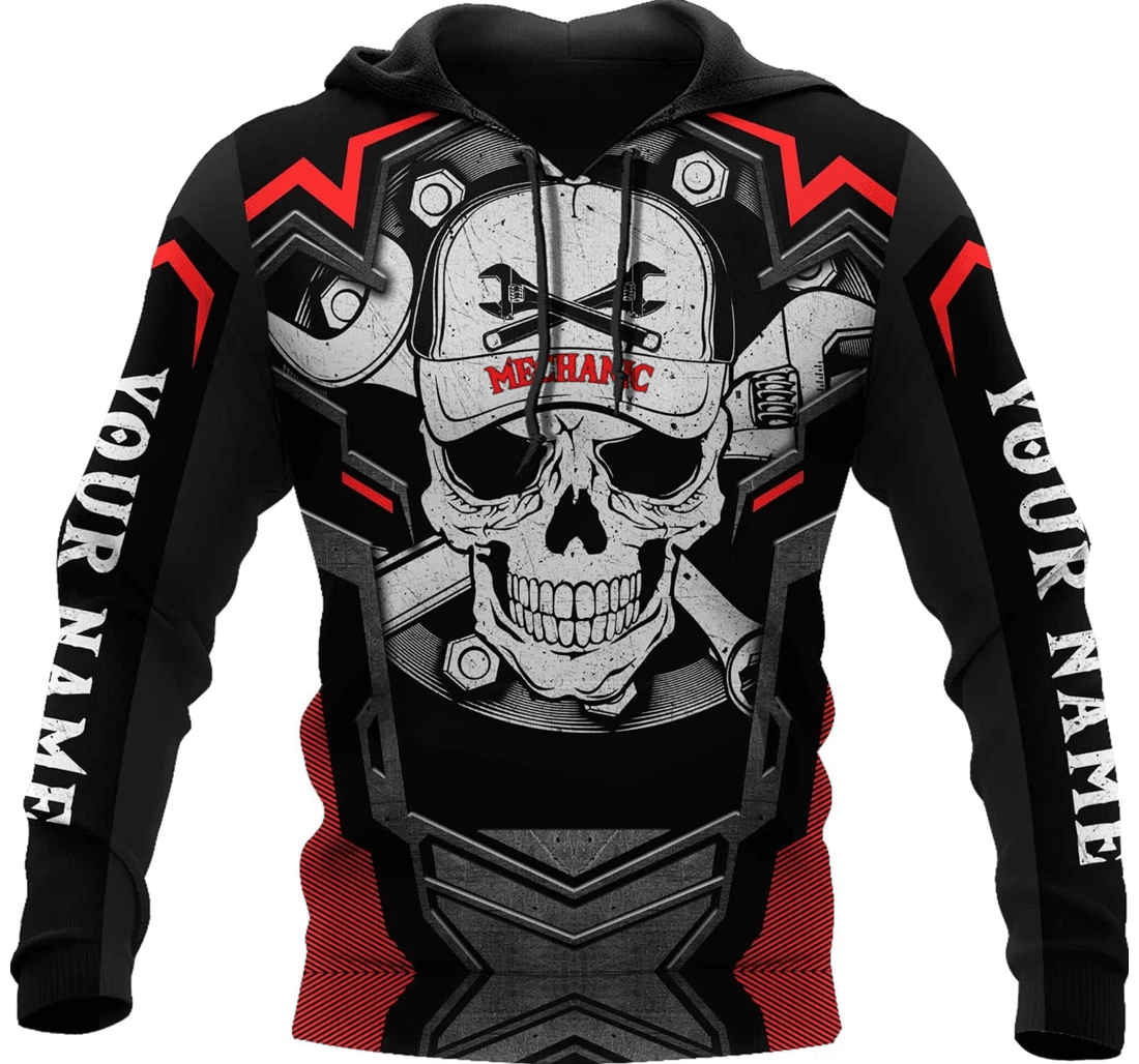 Personalized Mechanic - 3D Printed Pullover Hoodie