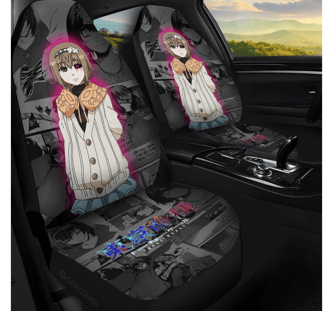 Personalized Hinami Fueguchi Custom Anime Tokyo Ghoul Universal Front Car Seat Cover