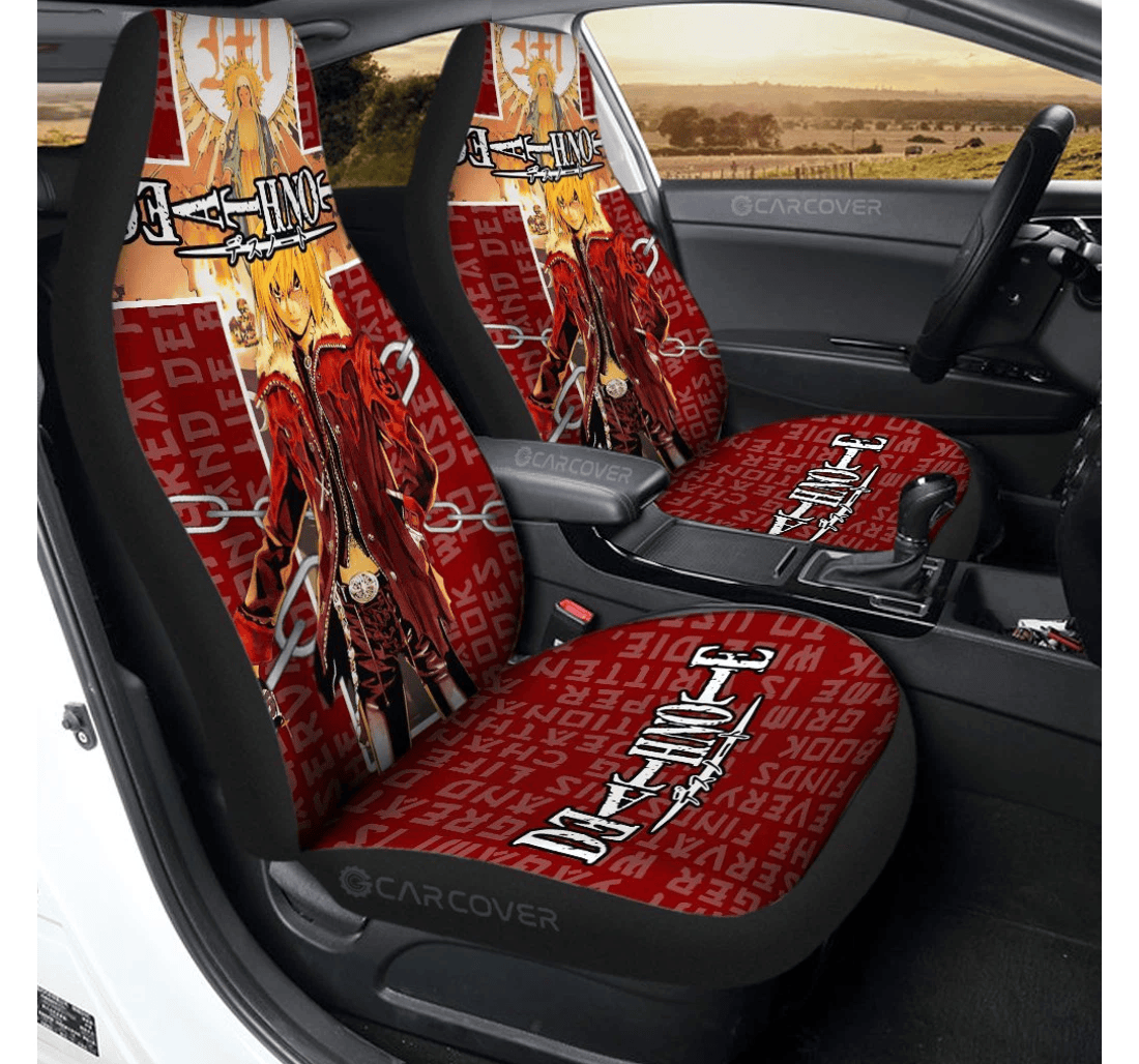 Personalized Death Note Mello Custom Anime Universal Front Car Seat Cover