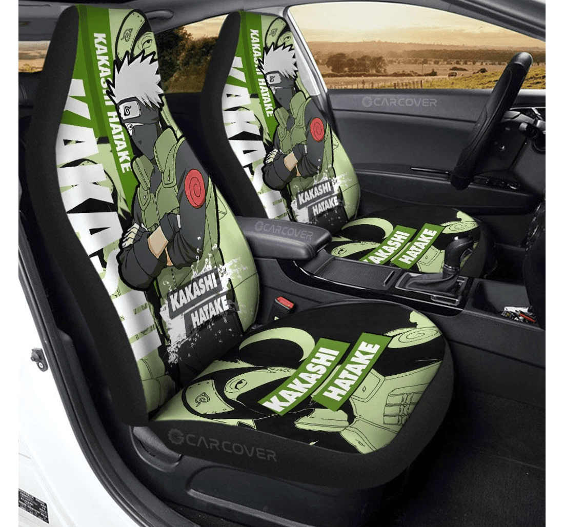 Personalized Hatake Kakashi Custom Anime Universal Front Car Seat Cover