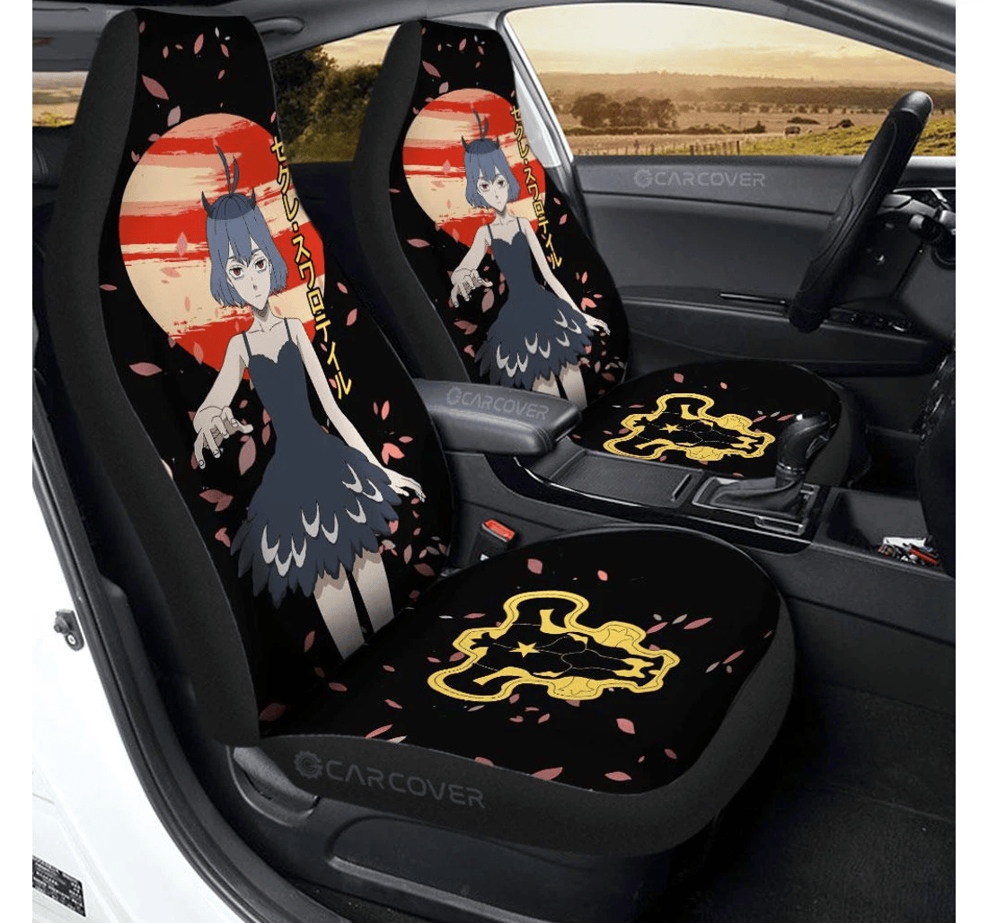 Personalized Nero Custom Black Clover Anime Universal Front Car Seat Cover