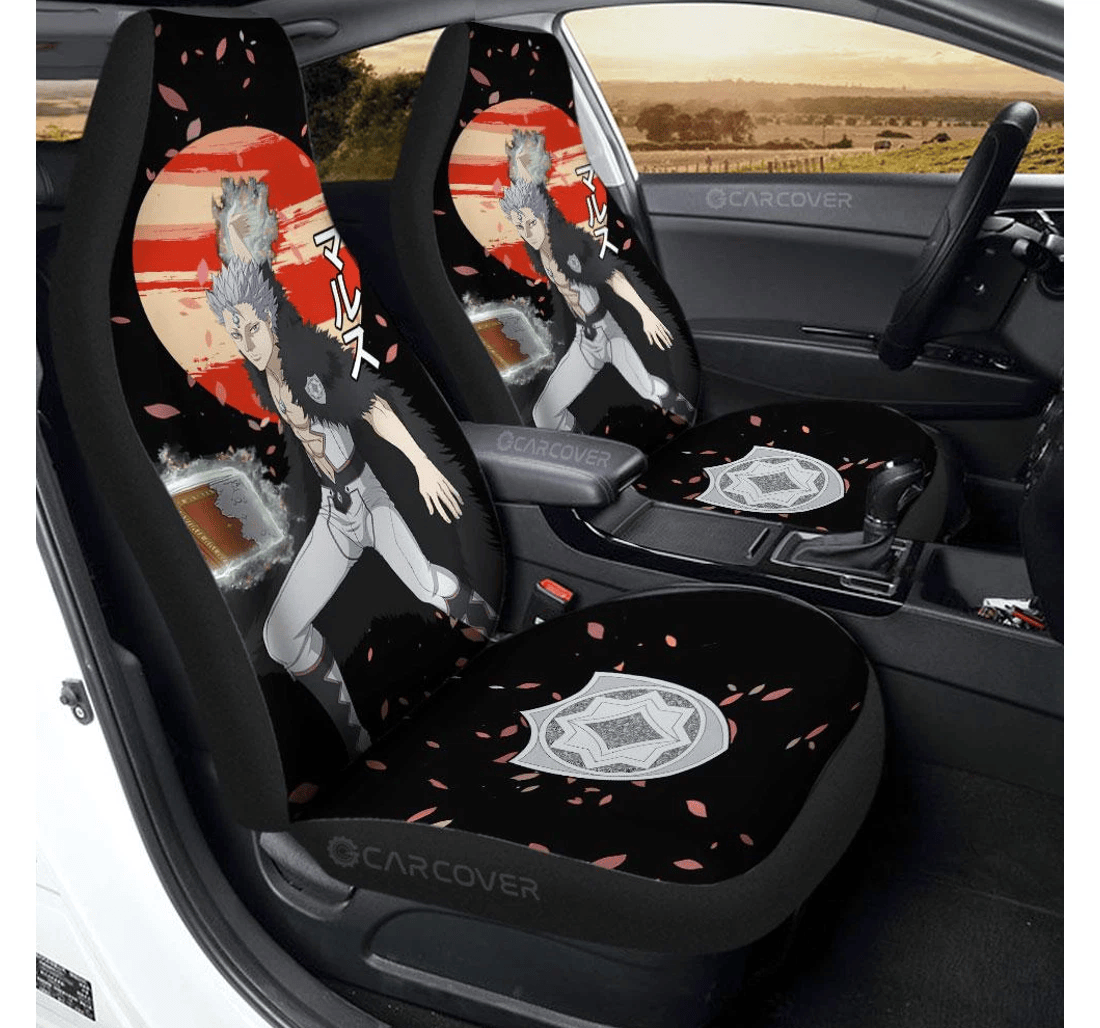 Personalized Mars Custom Black Clover Anime Universal Front Car Seat Cover