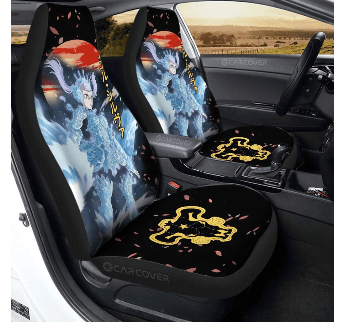 Personalized Noelle Silva Custom Anime Black Clover Universal Front Car Seat Cover