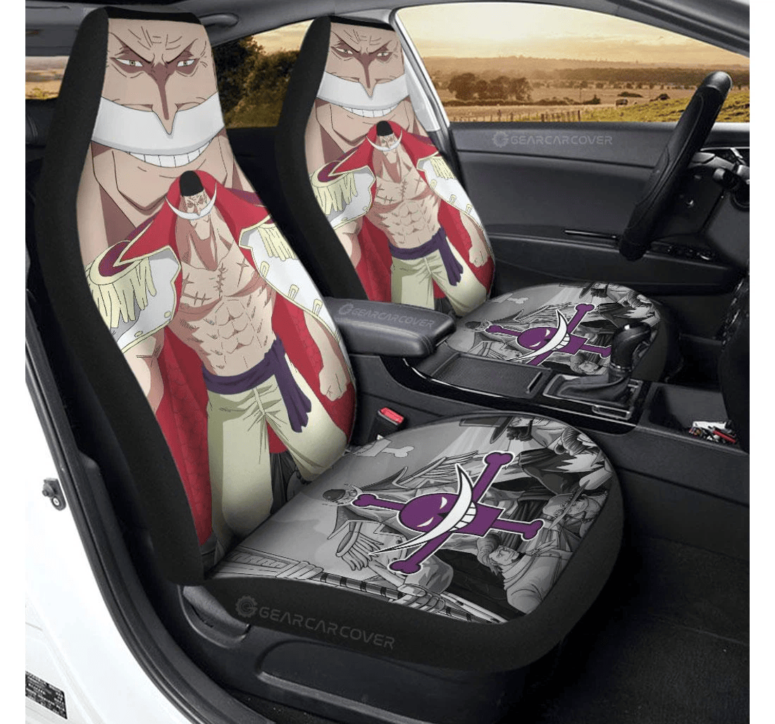 Personalized Edward Newgate Custom Anime One Piece Universal Front Car Seat Cover